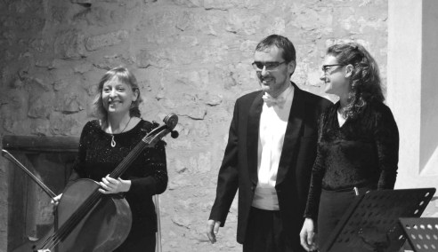 Trío Taciana Gómez (fl.), Pilar Juan (cello) y Sergio Bernal (p.)